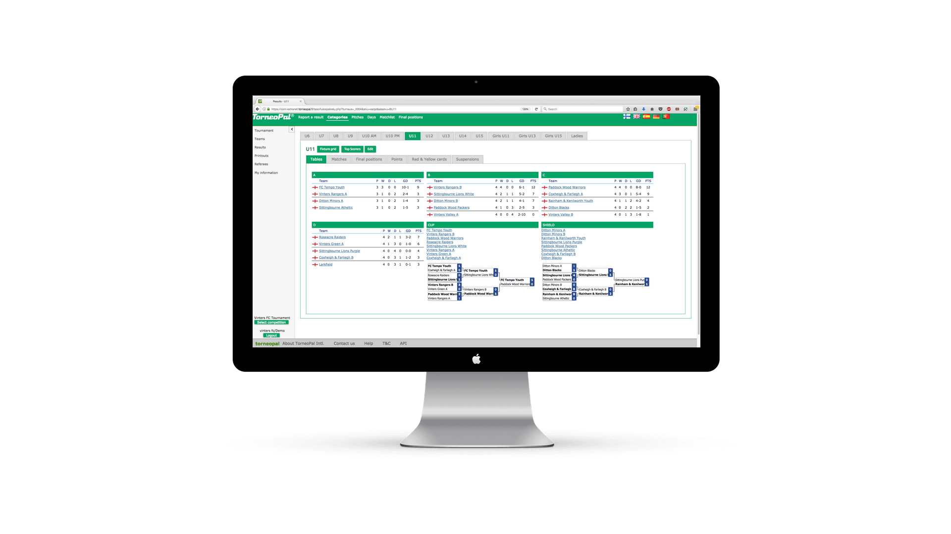 Tournament software for PCs